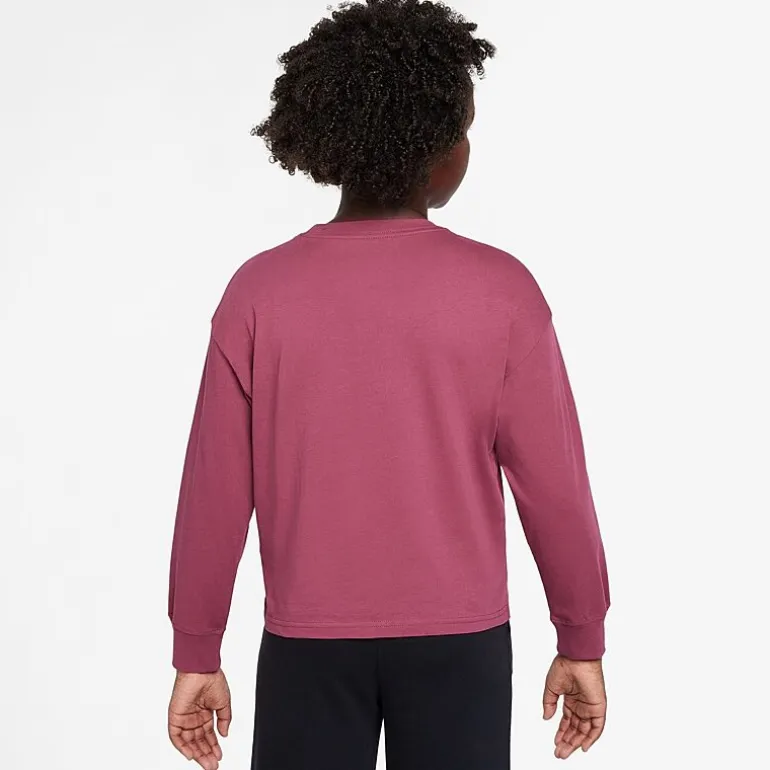 Nike Big Kid Girls Crew Neck Long Sleeve Active T-Shirt