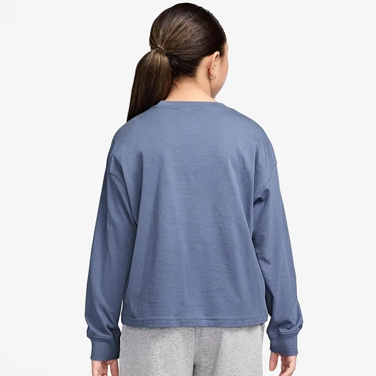 Nike Big Kid Girls Crew Neck Long Sleeve Active T-Shirt