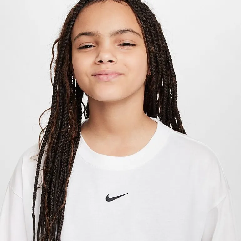 Nike Big Kid Girls Crew Neck Long Sleeve Active T-Shirt