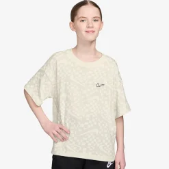 Nike Big Kid Girls Crew Neck Short Sleeve Regular Fit Graphic T-Shirt
