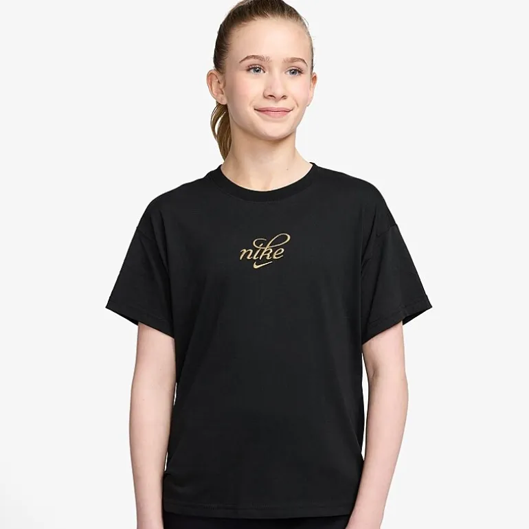 Nike Big Kid Girls Crew Neck Short Sleeve Regular Fit Graphic T-Shirt