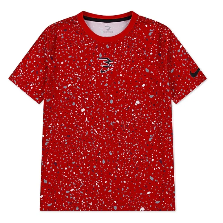 Nike 3BRAND by Russell Wilson Big Kid Boys Crew Neck Short Sleeve Regular Fit Graphic T-Shirt