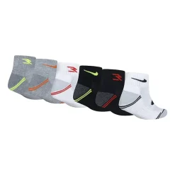 Nike 3BRAND by Russell Wilson Big Kid Boys Multi-Pack 6 Pair Quarter Ankle Socks