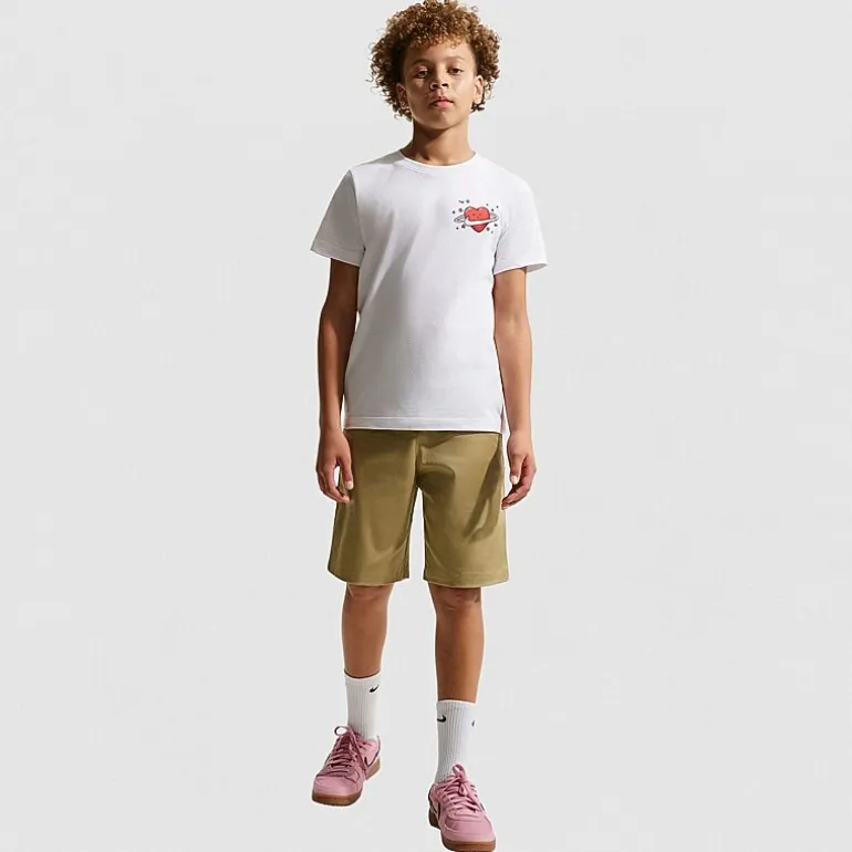 Nike Club Big Kid Unisex Crew Neck Short Sleeve Regular Fit Graphic T-Shirt