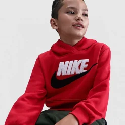 Nike Club Big Kid Unisex Long Sleeve Fleece Active Hoodie