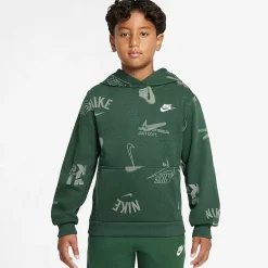 Nike Club Big Kid Unisex Long Sleeve Active Hoodie