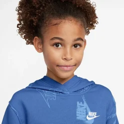 Nike Club Big Kid Unisex Long Sleeve Active Hoodie