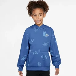 Nike Club Big Kid Unisex Long Sleeve Active Hoodie