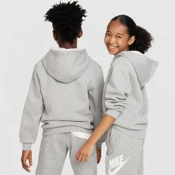 Nike Club Big Kid Unisex Long Sleeve Fleece Active Hoodie