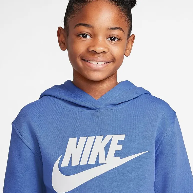 Nike Club Big Kid Unisex Long Sleeve Fleece Active Hoodie