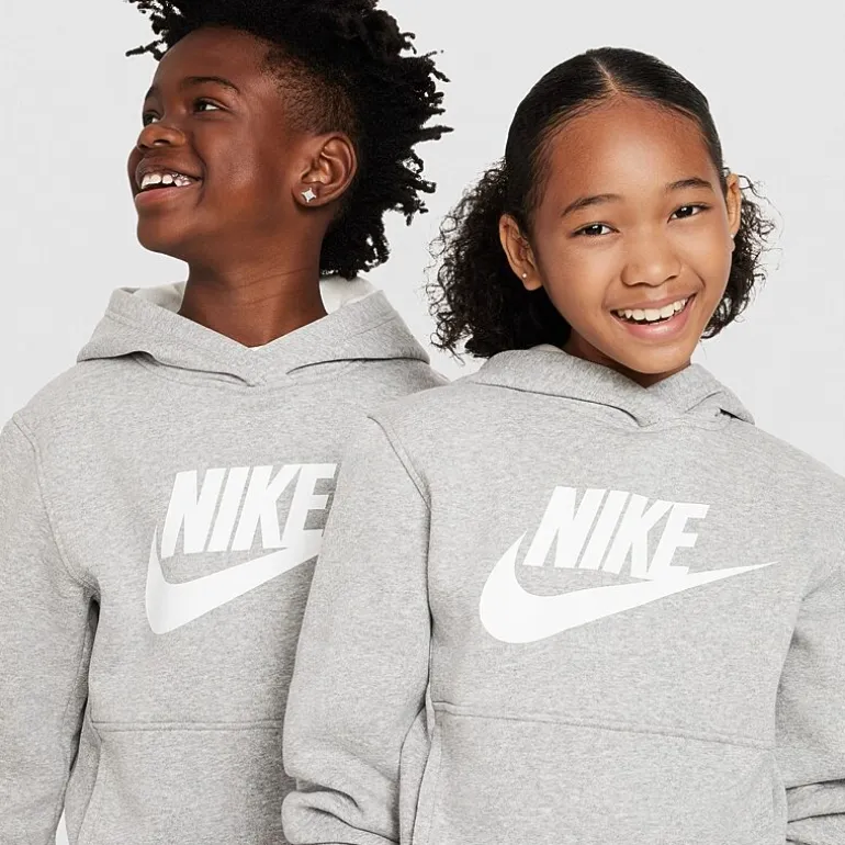 Nike Club Big Kid Unisex Long Sleeve Fleece Active Hoodie
