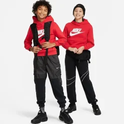 Nike Club Big Kid Unisex Long Sleeve Fleece Active Hoodie