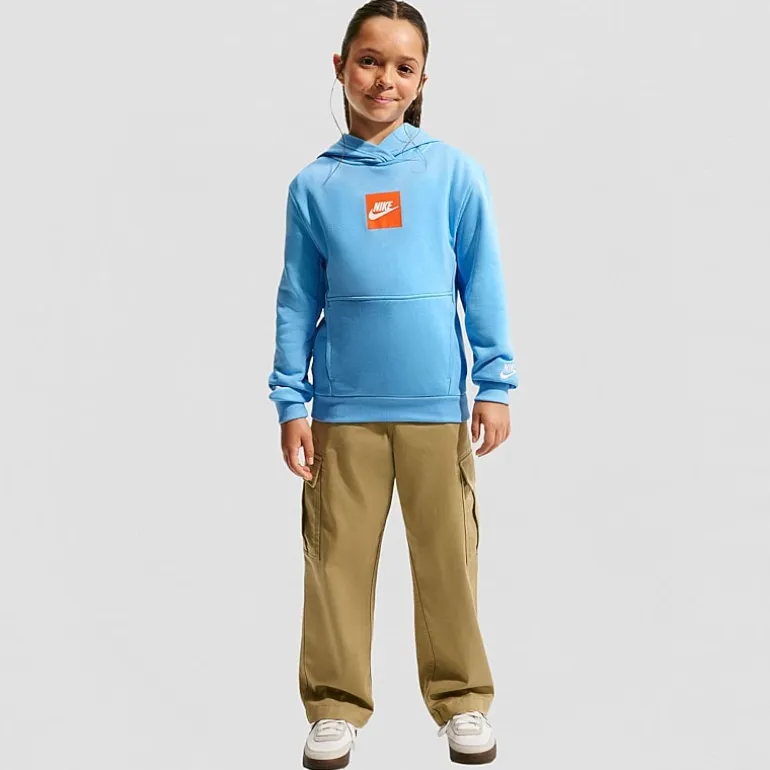 Nike Club Big Kid Unisex Long Sleeve Active Hoodie
