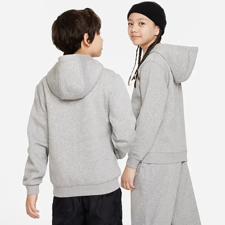 Nike Club Big Kid Unisex Long Sleeve Fleece Active Hoodie