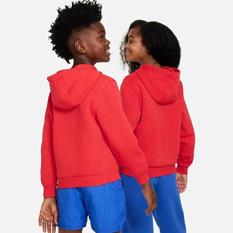 Nike Club Big Kid Unisex Long Sleeve Fleece Active Hoodie