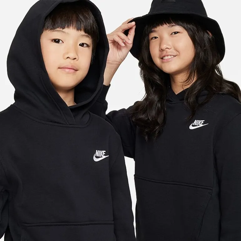 Nike Club Big Kid Unisex Long Sleeve Fleece Active Hoodie