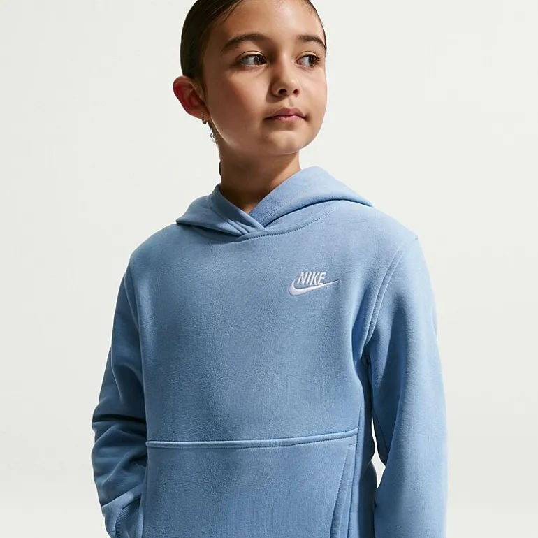 Nike Club Big Kid Unisex Long Sleeve Fleece Active Hoodie