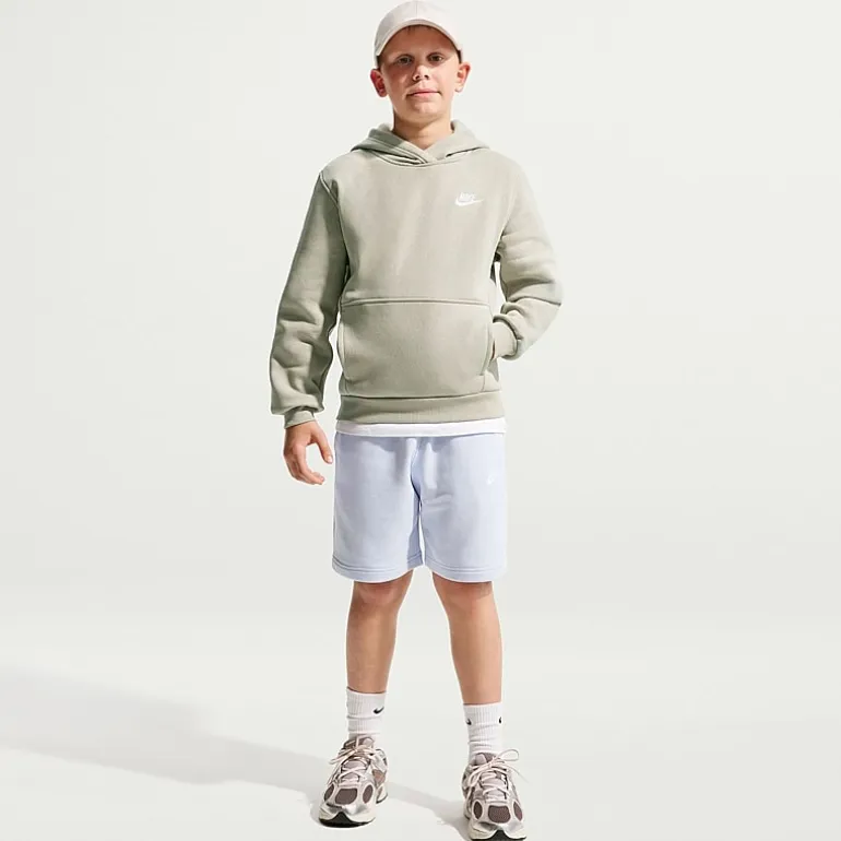 Nike Club Big Kid Unisex Long Sleeve Fleece Active Hoodie