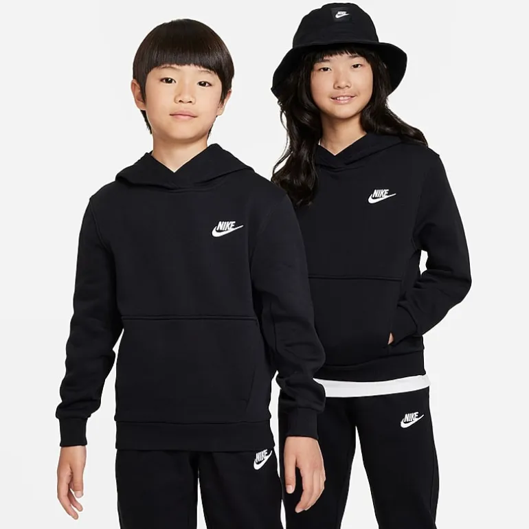 Nike Club Big Kid Unisex Long Sleeve Fleece Active Hoodie