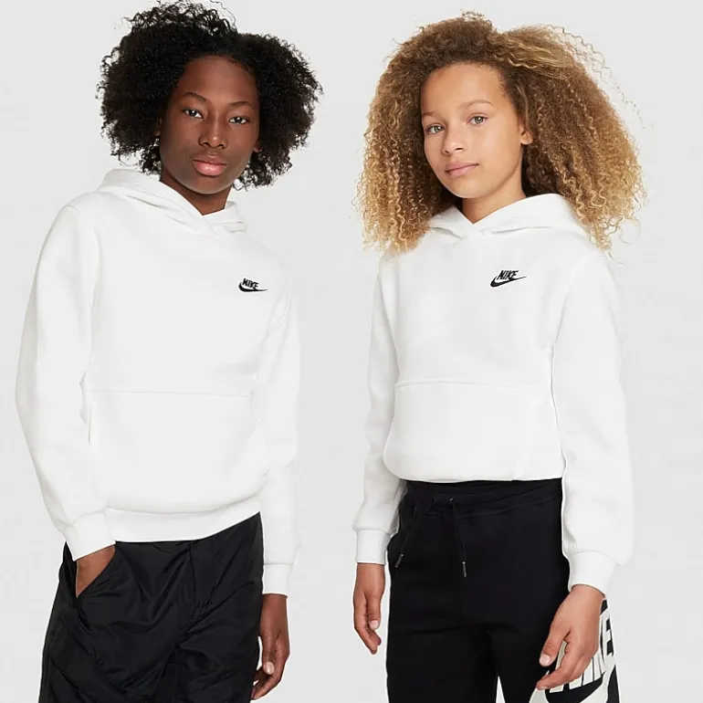 Nike Club Big Kid Unisex Long Sleeve Fleece Active Hoodie