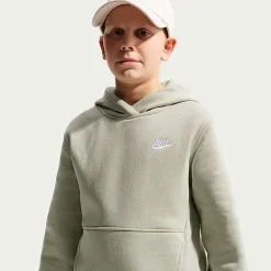Nike Club Big Kid Unisex Long Sleeve Fleece Active Hoodie