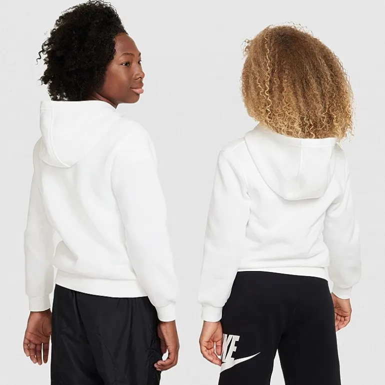 Nike Club Big Kid Unisex Long Sleeve Fleece Active Hoodie