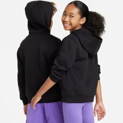Nike Club Big Kid Unisex Long Sleeve Fleece Zipper Active Hoodie