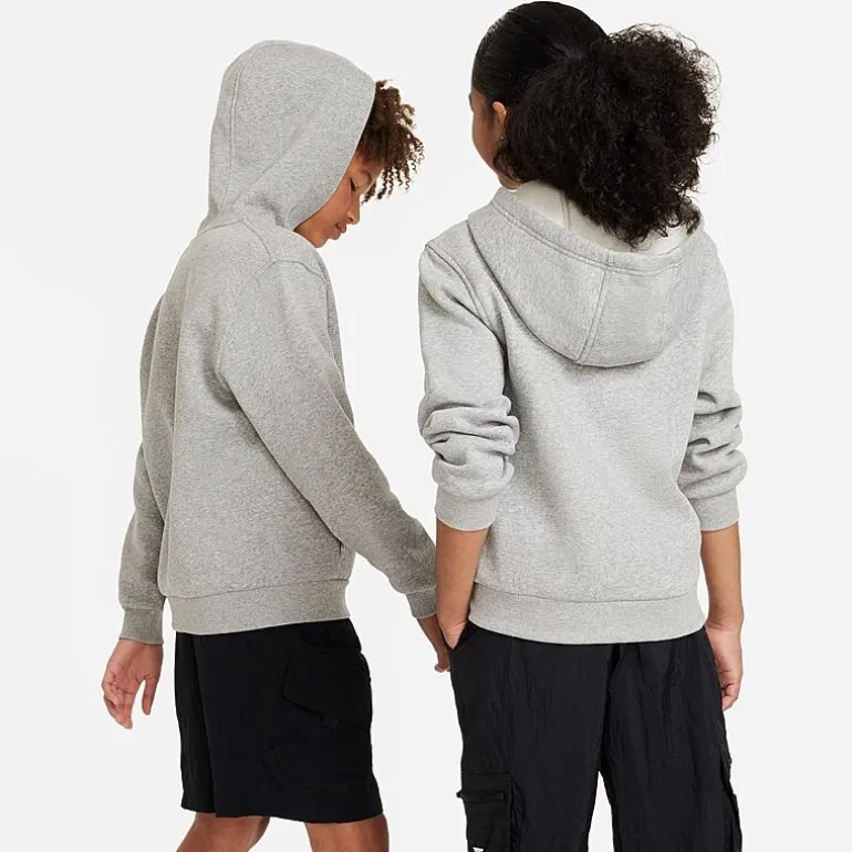 Nike Club Big Kid Unisex Long Sleeve Fleece Zipper Active Hoodie