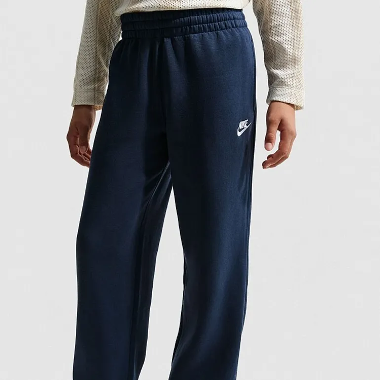 Nike Club Big Kid Unisex Wide Leg Regular Fit Fleece Sweatpant