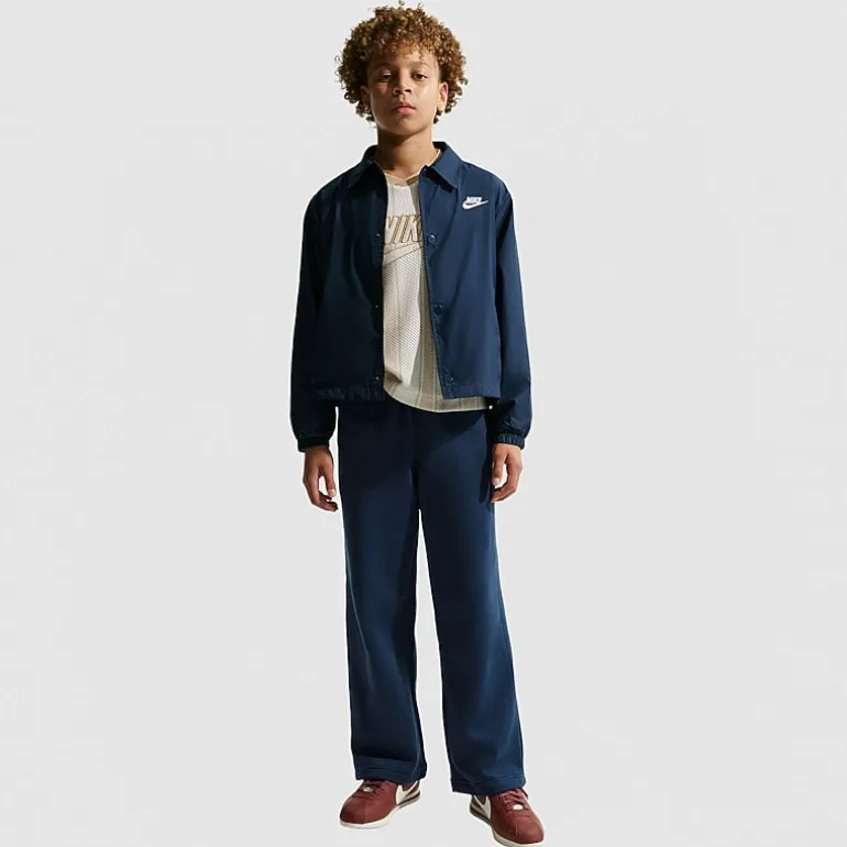 Nike Club Big Kid Unisex Wide Leg Regular Fit Fleece Sweatpant