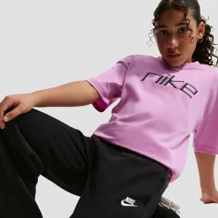 Nike Club Big Kid Unisex Wide Leg Regular Fit Fleece Sweatpant