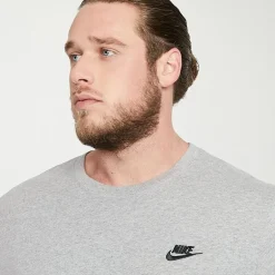 Nike Club Embroidered Logo Mens Crew Neck Short Sleeve Active Big and Tall T-Shirt