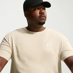 Nike Club Embroidered Logo Mens Crew Neck Short Sleeve Active Big and Tall T-Shirt