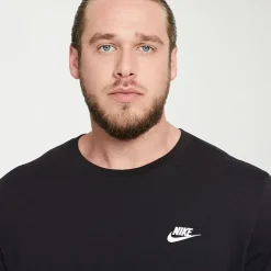 Nike Club Embroidered Logo Mens Crew Neck Short Sleeve Active Big and Tall T-Shirt