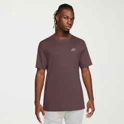 Nike Club Embroidered Logo Mens Crew Neck Short Sleeve Active Big and Tall T-Shirt