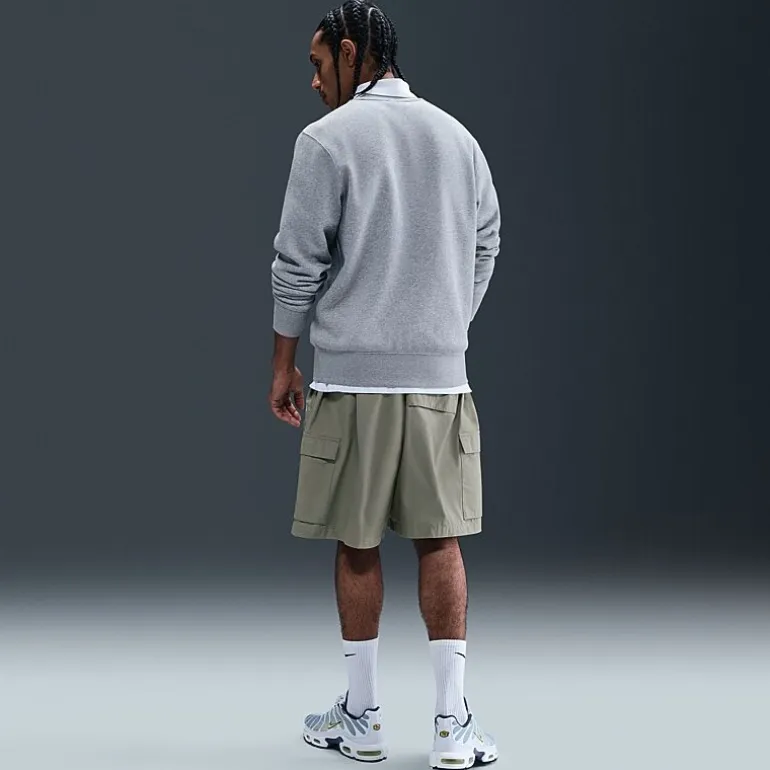 Nike Club Fleece Mens Crew Neck Long Sleeve Big and Tall Sweatshirt