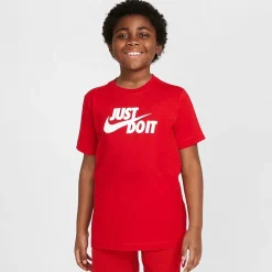 Nike Club Just Do It Big Kid Unisex Crew Neck Short Sleeve Regular Fit Graphic T-Shirt