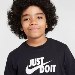 Nike Club Just Do It Big Kid Unisex Crew Neck Short Sleeve Regular Fit Graphic T-Shirt