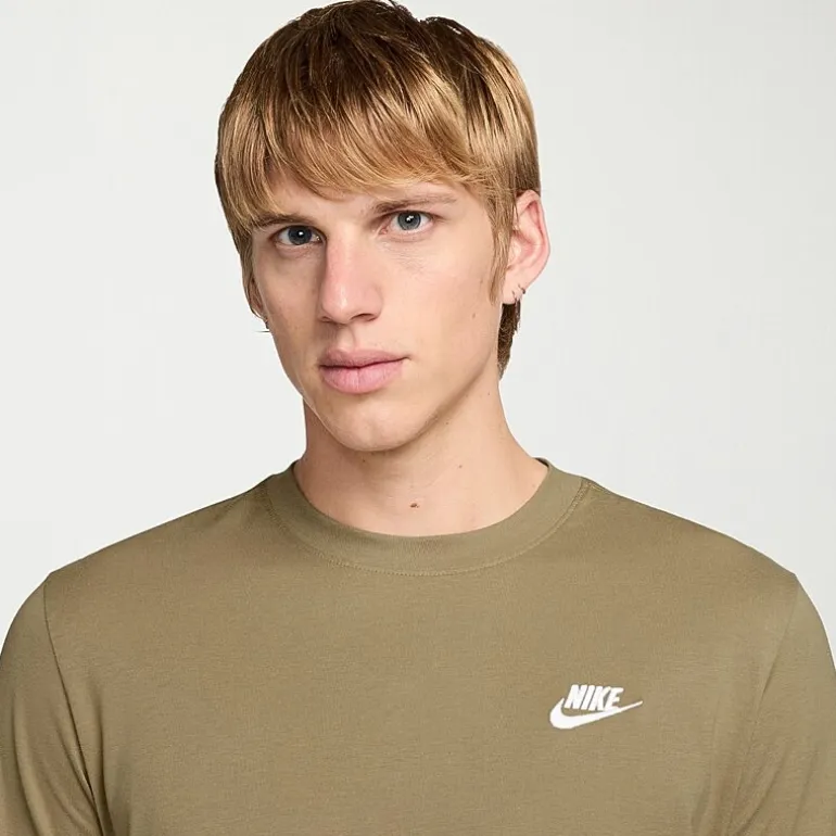 Nike Club Mens Crew Neck Long Sleeve Quick Dry Active Big and Tall T-Shirt