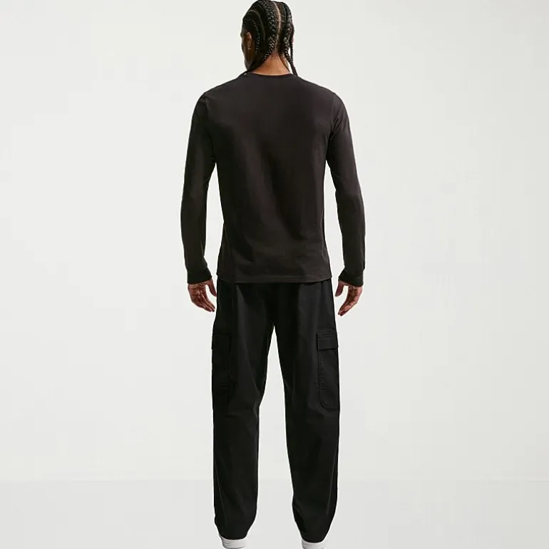 Nike Club Mens Crew Neck Long Sleeve Quick Dry Active Big and Tall T-Shirt