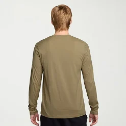 Nike Club Mens Crew Neck Long Sleeve Quick Dry Active Big and Tall T-Shirt