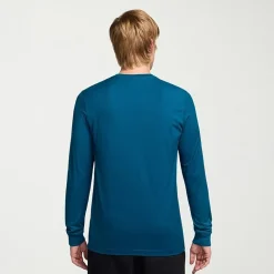 Nike Club Mens Crew Neck Long Sleeve Quick Dry Active Big and Tall T-Shirt