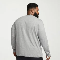 Nike Club Mens Crew Neck Long Sleeve Quick Dry Active Big and Tall T-Shirt