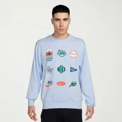 Nike Club Mens Crew Neck Long Sleeve Sweatshirt
