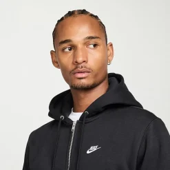 Nike Club Mens Long Sleeve Fleece Zipper Active Hoodie