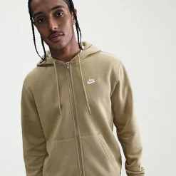 Nike Club Mens Long Sleeve Fleece Zipper Active Hoodie