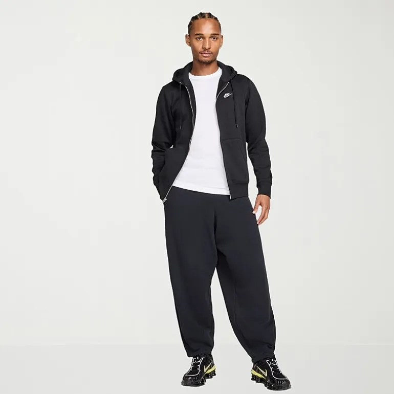 Nike Club Mens Long Sleeve Fleece Zipper Active Hoodie