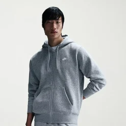Nike Club Mens Long Sleeve Fleece Zipper Active Hoodie