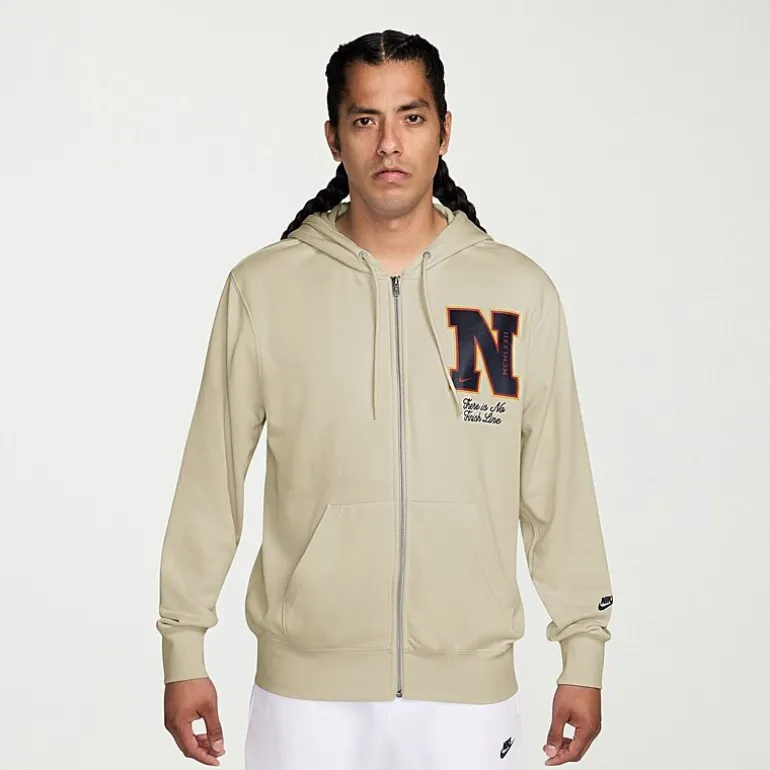 Nike Club Mens Long Sleeve Fleece Zipper Active Hoodie