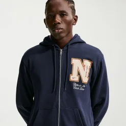 Nike Club Mens Long Sleeve Fleece Zipper Active Hoodie